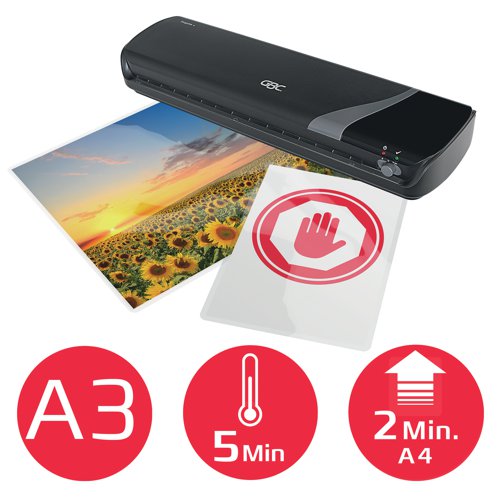 Lightweight and compact, the Inspire+ A3 Laminator is perfect for the occasional home or office user who needs the flexibility to produce items from ID up to A3 size. It is really simple to operate via a single switch and takes standard 2x75 micron pouches, while the exit tray ensures a perfectly flat finish. Get creative with the Inspire+ - imagination is all you need!