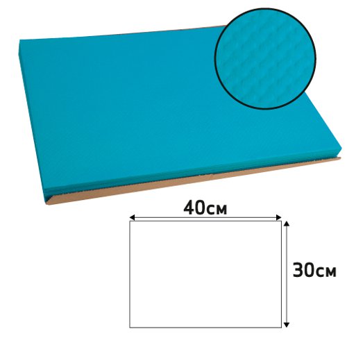 Exacompta Cogir Placemats 300x400mm Embossed Paper Turquoise (Pack of 500) 304039I - GH00075