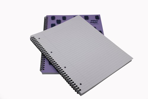 Europa Splash Notebooks 160 Lined Pages A4+ Purple Cover (Pack of 3) EU1502Z GH00284