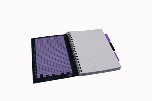 Europa Splash Project Book 200 Lined Pages A5 Purple Cover (Pack of 3) EU1508Z | GH00305 | Clairefontaine