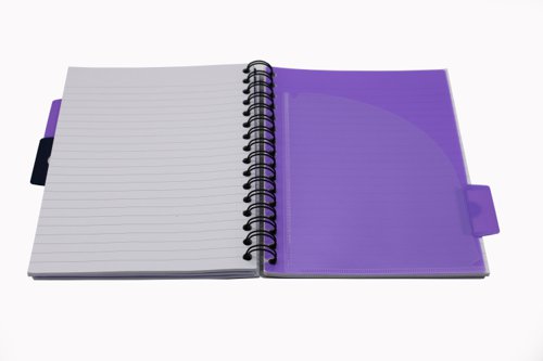 Europa Splash Project Book 200 Lined Pages A5 Purple Cover (Pack of 3) EU1508Z Project Books GH00305