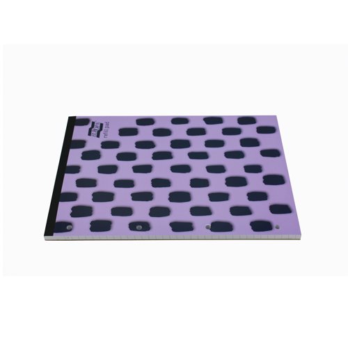The Europa Splash A4 refill pad with a stylish card cover is ideal for school and office topics. Featuring 140 lined pages with margin of quality 80gsm paper which is feint ruled for neat note-taking. These purple refill pads are supplied in a pack of 6.