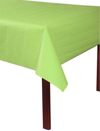 Keep surfaces clean and free from scratches with this embossed paper tablecloth, featuring a chic and elegant imprint. Made from food safe paper and dye, the tablecloth measures 1.2 x 6m. Supplied in green.
