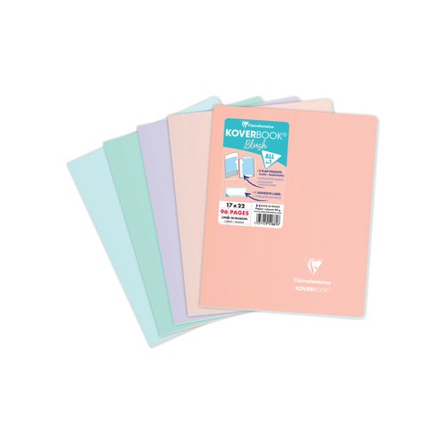 GH00874 Clairefontaine Koverbook Blush Notebook 17x22 (Pack of 10) 951881C