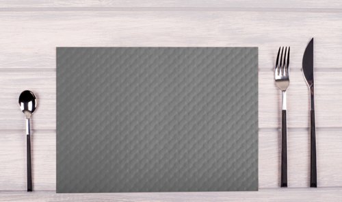 Exacompta Cogir Placemats 300x400mm Embossed Paper Grey (Pack of 500) 304013I Exacompta