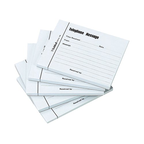 Exacompta Guildhall Message Pad 100 Sheet 127x102mm Blue (Pack of 5) 1571 GH110BU Buy online at Office 5Star or contact us Tel 01594 810081 for assistance