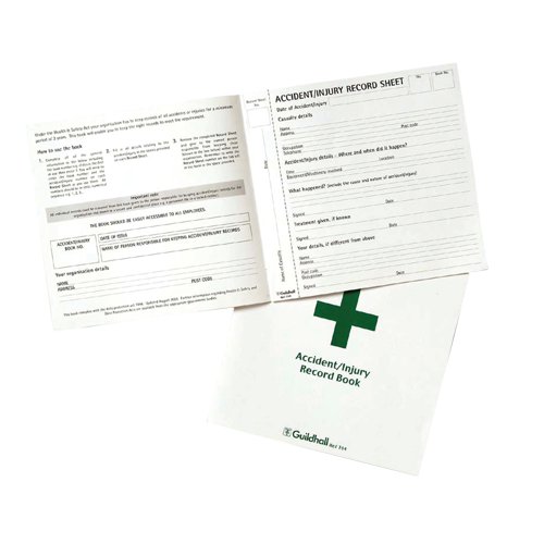 Guildhall Accident and Injury Book Compliant with DPA (Pack of 5) T44 | GH11954 | Exacompta