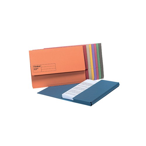 Exacompta Guildhall Document Wallet Foolscap Assorted (Pack of 50) GDW1-AST | GH14048 | Exacompta