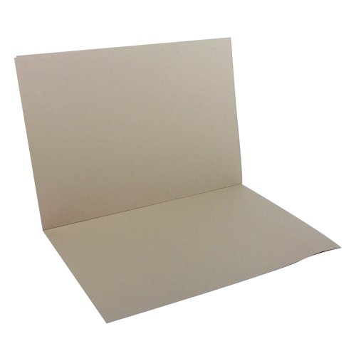 Exacompta Guildhall Square Cut Folder 315gsm Foolscap Buff (Pack of 100) FS315-BUFZ - Exacompta - GH14094 - McArdle Computer and Office Supplies