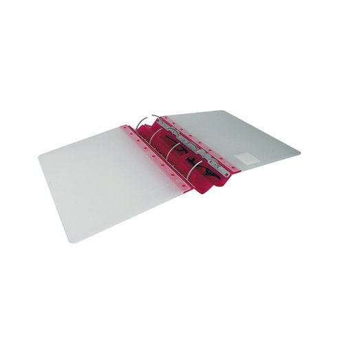 Guildhall GLX Ergogrip Ring Binder Frosted A4 Raspberry (Pack of 2) 4545
