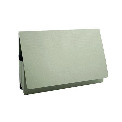 This Exacompta Guildhall probate wallet is made from premium quality 315gsm manilla and features a high capacity 75mm gusset, and a full depth flap to help keep important legal documents secure. Each wallet can hold up to 400 sheets of A4 or foolscap paper. This pack contains 25 green probate wallets, ideal for colour coordinated filing.