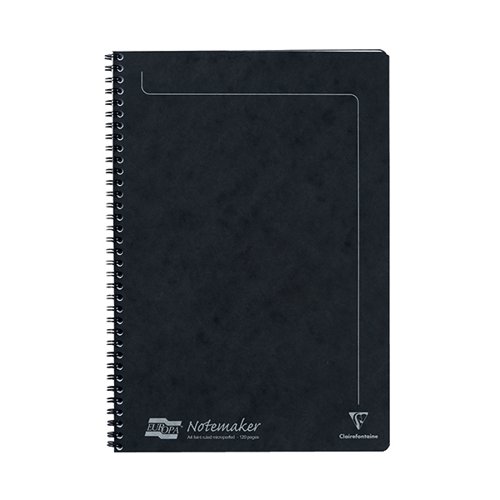 Clairefontaine Europa Notemakers Notebook A4 Black (Pack of 10) 4862