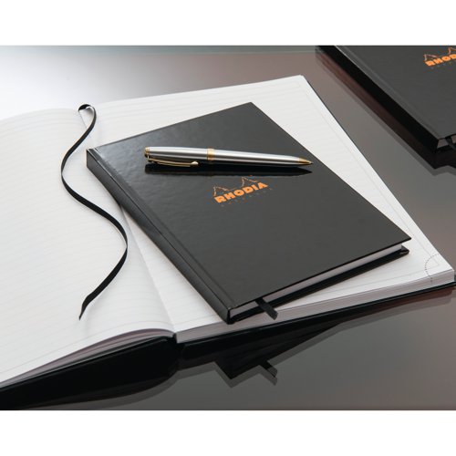 Rhodia Business A4 Book Casebound Hardback 192 Pages Black (Pack of 3) 119230C - GH15278