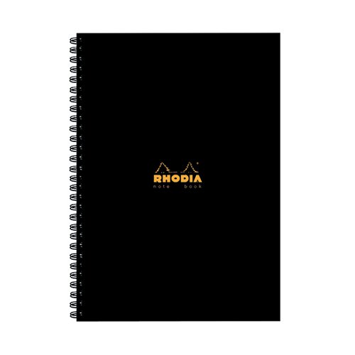 Rhodia Business A4 Book Wirebound Hardback 160 Pages Black Pack Of 3 119232c