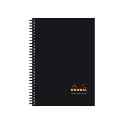 GH15281 Rhodia Black A5 Wirebound Business Book (Pack of 3) 119233C