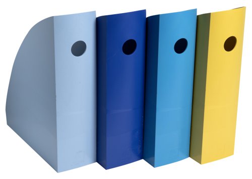 Exacompta Bee Blue Magazine Files Recycled Set of 4 Assorted - ExaClair Limited - GH18202 - McArdle Computer and Office Supplies