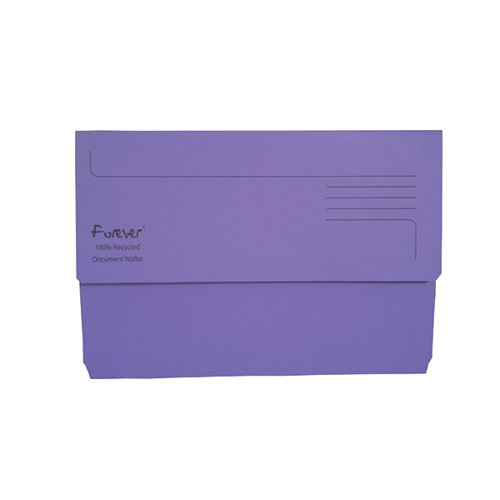 Exacompta Forever Document Wallet Manilla Foolscap Bright Purple (Pack of 25) 211/5005
