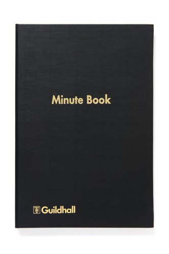 GH32M Exacompta Guildhall Minute Book Indexed 160 Pages 1554