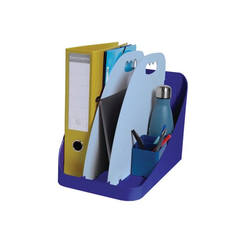 Exacompta Flexbox Vertical Sorter Recycled Bee Blue 3500383D GH35038