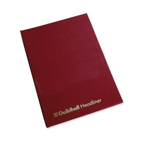 GH3810 Exacompta Guildhall 298x203mm Headliner Book 80 Pages 38/10 1149