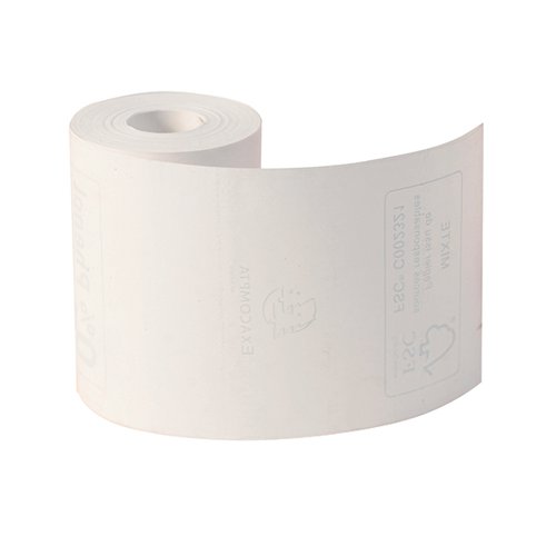 Exacompta Zero Plastic Thermal Receipt Roll 57mmx40mmx18m (Pack of 20) 40761E