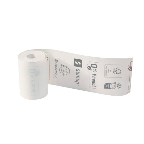 Exacompta SumUp Zero Plastic Receipt Roll 57x30mmx9m (Pack of 20) 40762E Tally Rolls & Receipts GH40762