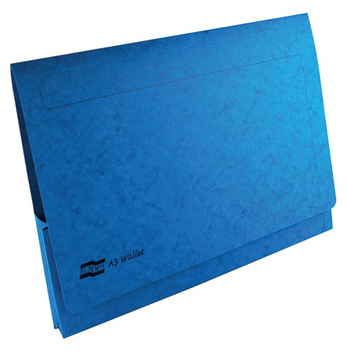 Exacompta Europa Pocket Wallet A3 Blue (Pack of 25) 4785Z