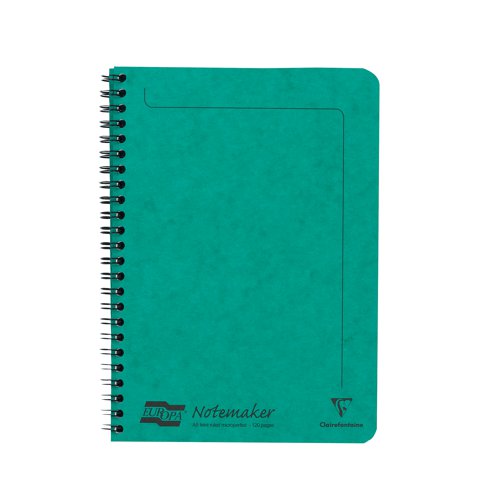 These stylish and colourful Europa Notemaker notebooks contain 120 pages of quality 90gsm paper, which is feint ruled for neat note taking. The notebooks also feature hardwearing pressboard covers and a wire binding, which allows the notebooks to lie flat for easy use. This assorted pack contains 10 A5 notebooks with red, yellow, blue, green and purple covers, which is ideal for colour coding your notes.