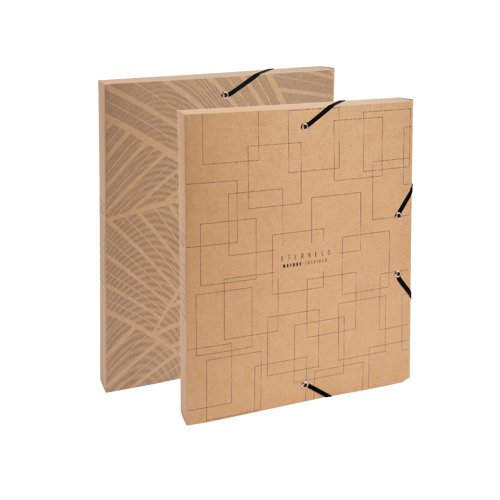 Exacompta Eterneco Cardboard Box File 25mm Assorted (Pack of 8) 59247E GH59247 Buy online at Office 5Star or contact us Tel 01594 810081 for assistance
