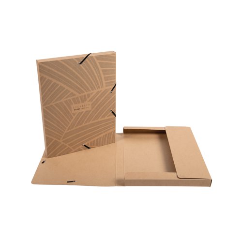 Exacompta Eterneco Cardboard Box File 25mm Assorted (Pack of 8) 59247E - GH59247