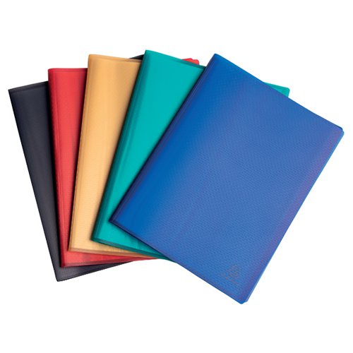 Exacompta OPAK Recycled Display Book 30 Pockets A4 Assorted (Pack of 5) 78530E