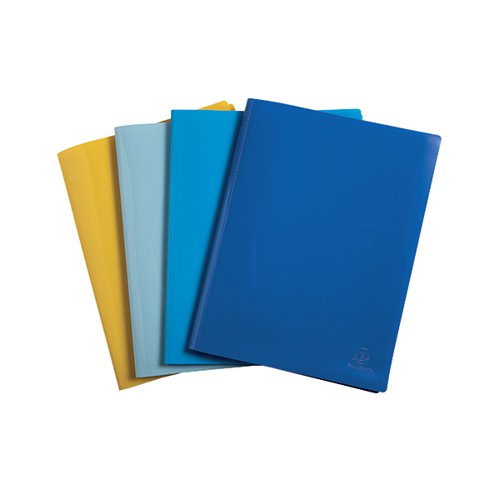 Exacompta Bee Blue Display Book 30 Pocket PP A4 Assorted (Pack of 12) 88120E