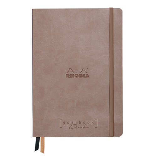 GH94441 Clairefontaine Rhodiarama Creation Dot Goalbook A5 Taupe 194441C