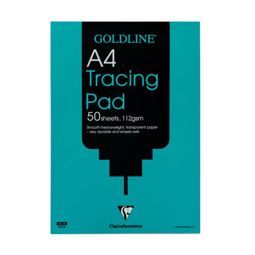 Clairefontaine Goldline Heavyweight Tracing Pad 112gsm A4 50 Sheets GPT3A4