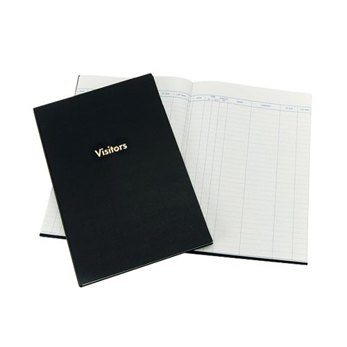 Exacompta Guildhall Company Visitors Book 160 Pages Black 1809 GHT253 Buy online at Office 5Star or contact us Tel 01594 810081 for assistance