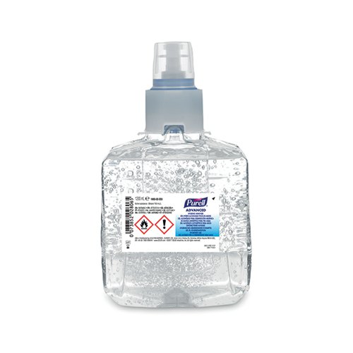 Purell Advanced Hygienic Hand Rub is a powerful and advanced hand cleaner suitable for use in hospitals and other clinical environments. The dual action formula is formulated to kill microbes and clinically proven to maintain good skin health. It conforms to a wealth of European Standards for hand wash (EN1500), surgical rub (EN12791) and eliminates viruses, bacteria, fungi and yeasts. This 1200ml refill is intended for use with the LTX-12 dispenser. Pack of 2.