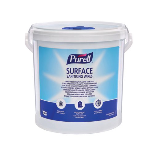 Purell Surface Sanitising Wipes (Pack of 450) Bucket 95206-04-EEU