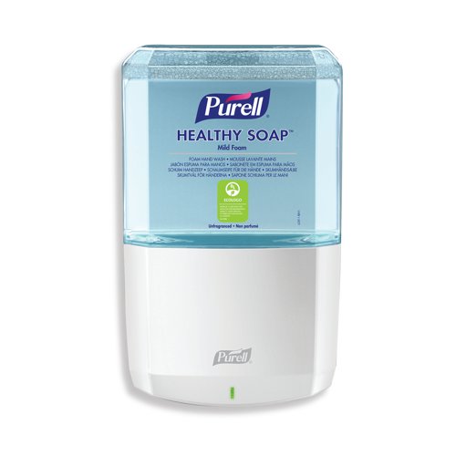Purell Healthy Soap Mild Foam for hands is exceptionally mild and unfragranced. This refill is for use with the Purell ES8 Touch-Free soap dispenser (available separately). This soap has a good skin tolerance, tested under dermatological control. Uses raw materials selected according to their toxicological and eco-toxicological profile. The At-A-Glance refills make monitoring product level easy with just one look. Sanitary sealed Pet refill is easily recycled.