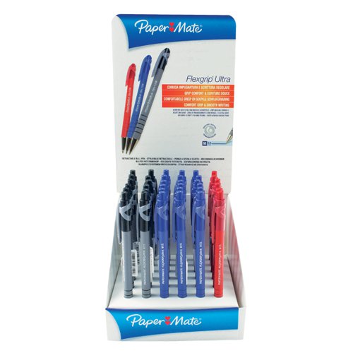 PaperMate FlexGrip Ultra Ballpoint Pens Display (Pack of 36) S0189342