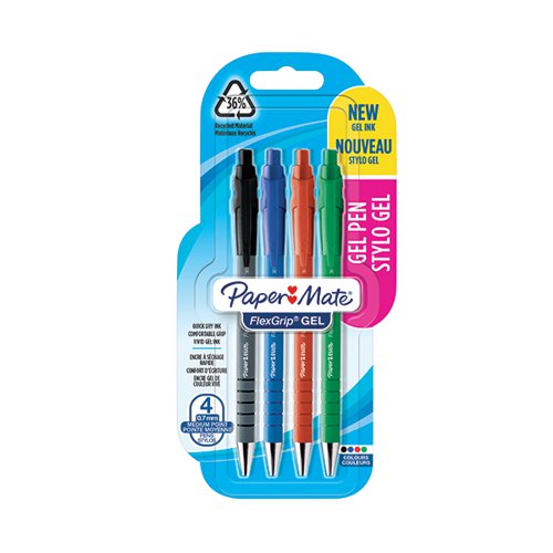 PaperMate FlexGrip Gel Pens Assorted (Pack of 4) 2108216