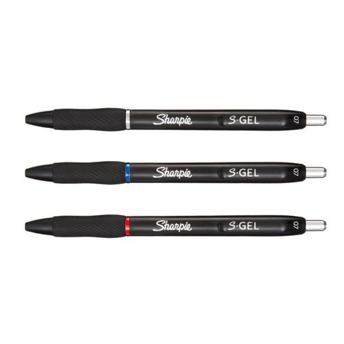 Sharpie S Gel Pen Medium Black (Pack of 3) 2136598 Ballpoint & Rollerball Pens GL65980
