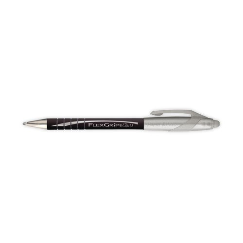 PaperMate Flexgrip Elite Retractable Ballpoint Pen Medium Black (Pack of 12) S0767600 GL76760