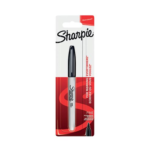 Sharpie 08 Permanent Marker Fine Tip Black (Pack of 12) 1985857