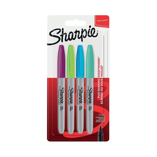 Sharpie 08 Permanent Marker Fine Tip Assorted Blister (Pack of 48) 1985859