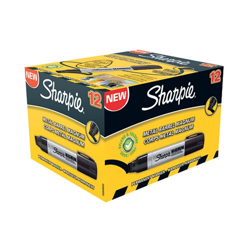 Sharpie Permanent Marker XL Chisel Tip Black (Pack of 12) S0949850