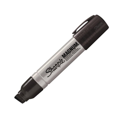 Sharpie Pro Magnum Permanent Marker Chisel Tip Black (Pack of 12) S0949850