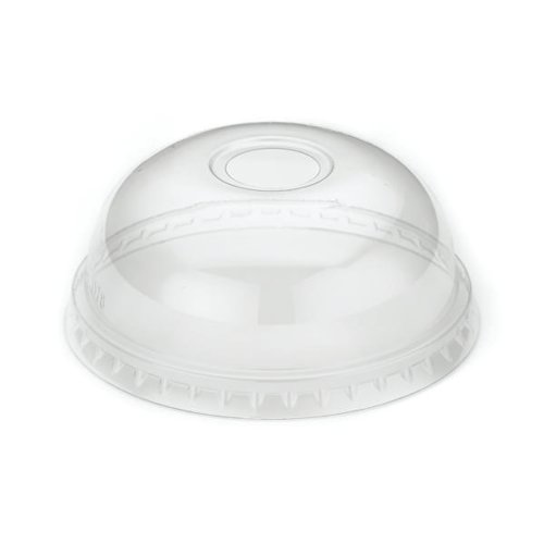 Domed Lid with Hole Recyclable PET 9oz (Pack of 2000) R10052