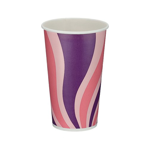 Single Wall Cold Paper Cup PE Lined 16oz Assorted (Pack of 1000) D01104