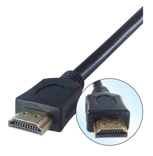 Connekt Gear HDMI V2.0 4K UHD Connector Cable Male to Male Gold Connectors 2m Black 26-70204k - GR02274