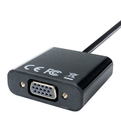 Display high quality video on your VGA display from your USB Type C device, such as smart phones, tablets and laptops, with the help of this Connekt Gear USB Type C to VGA adapter. The USB Type C connector has a reversible design that allows you to plug the connector in both directions for great quality video output. The cable has a flexible moulded collar that protects internal wires from any stresses and strains.